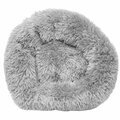 Petpurifiers Nestler High-Grade Plush & Soft Rounded Dog Bed, Grey - Large PE2640421